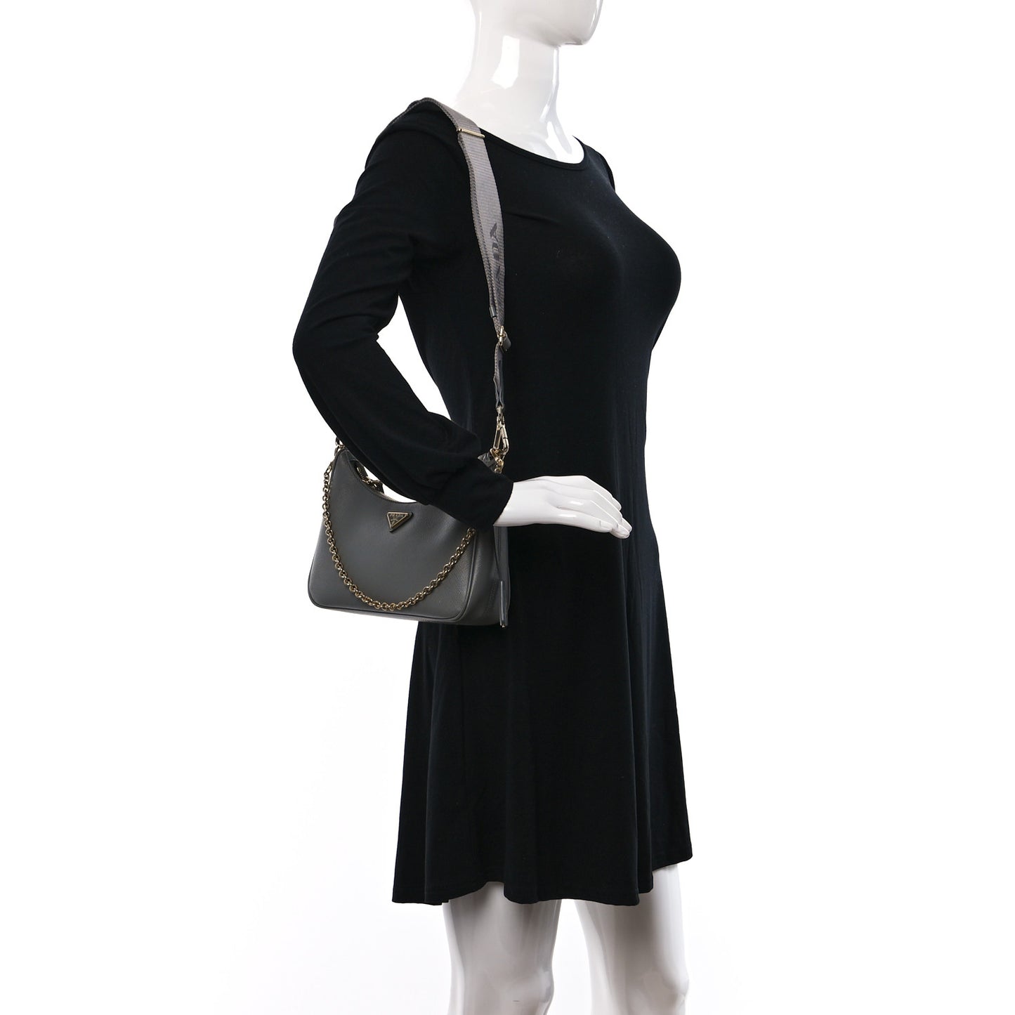 Saffiano Re-Edition 2005 Shoulder Bag Ardesia