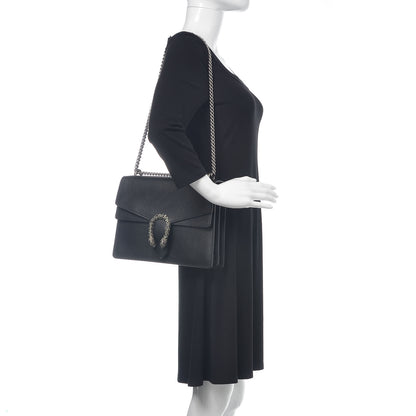 Gucci Dollar Calfskin Crystal Medium Dionysus Shoulder Bag Black Black Diamond 3 of 13
