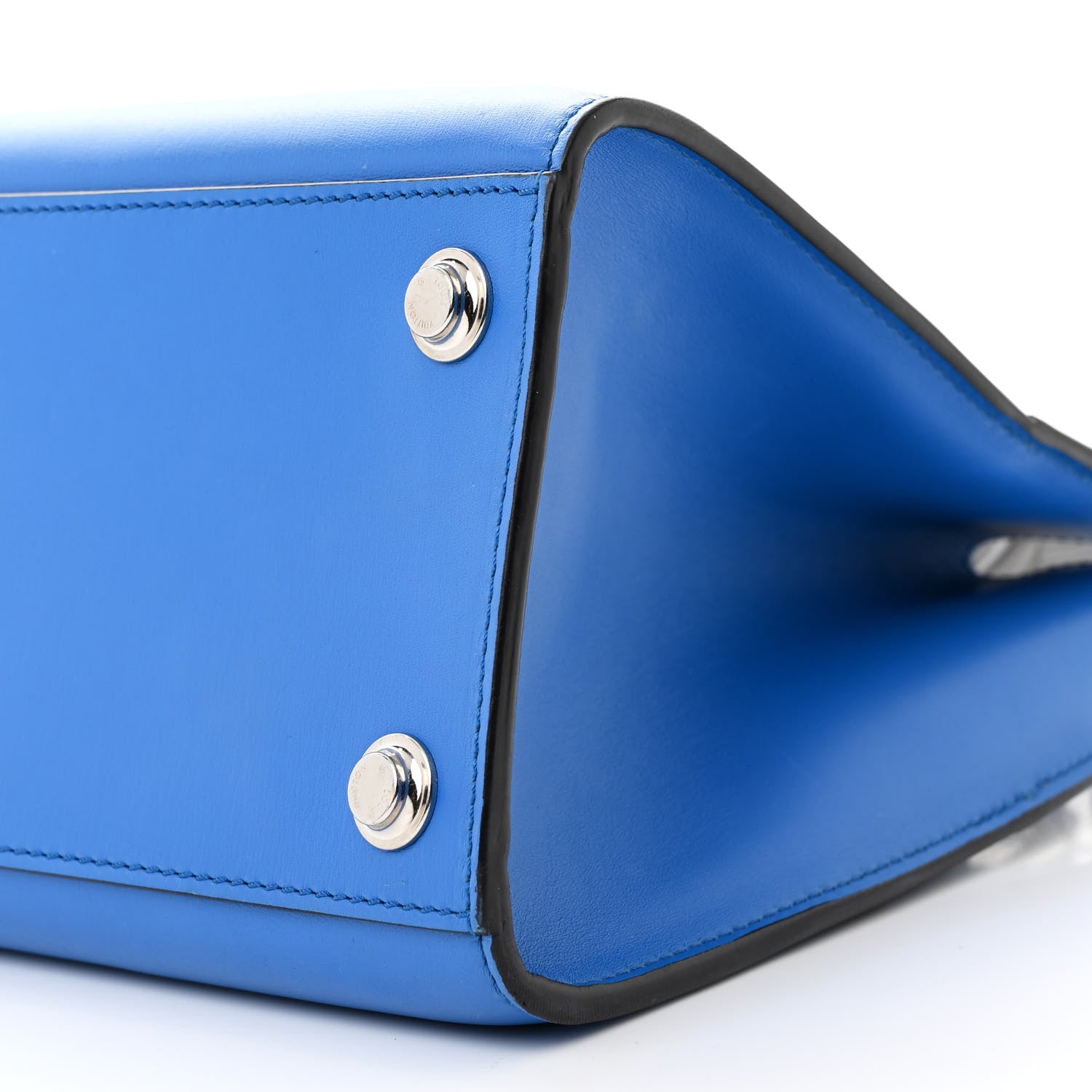 Louis Vuitton Calfskin City Steamer PM Silver Blue 10 of 17
