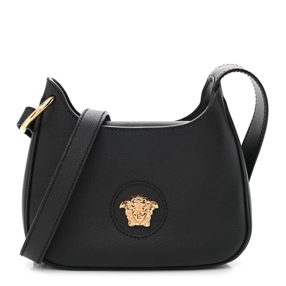 Versace Calfskin La Medusa Small Hobo Crossbody Black 1 of 8