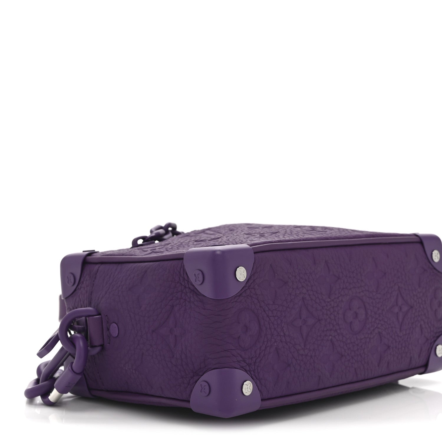 Louis Vuitton Taurillon Monogram Mini Soft Trunk Black Purple