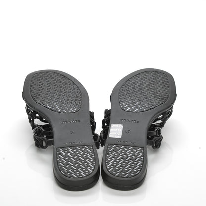 Hermes Rubber Chaine d'Ancre Nude Sandals 39 Black 5 of 7