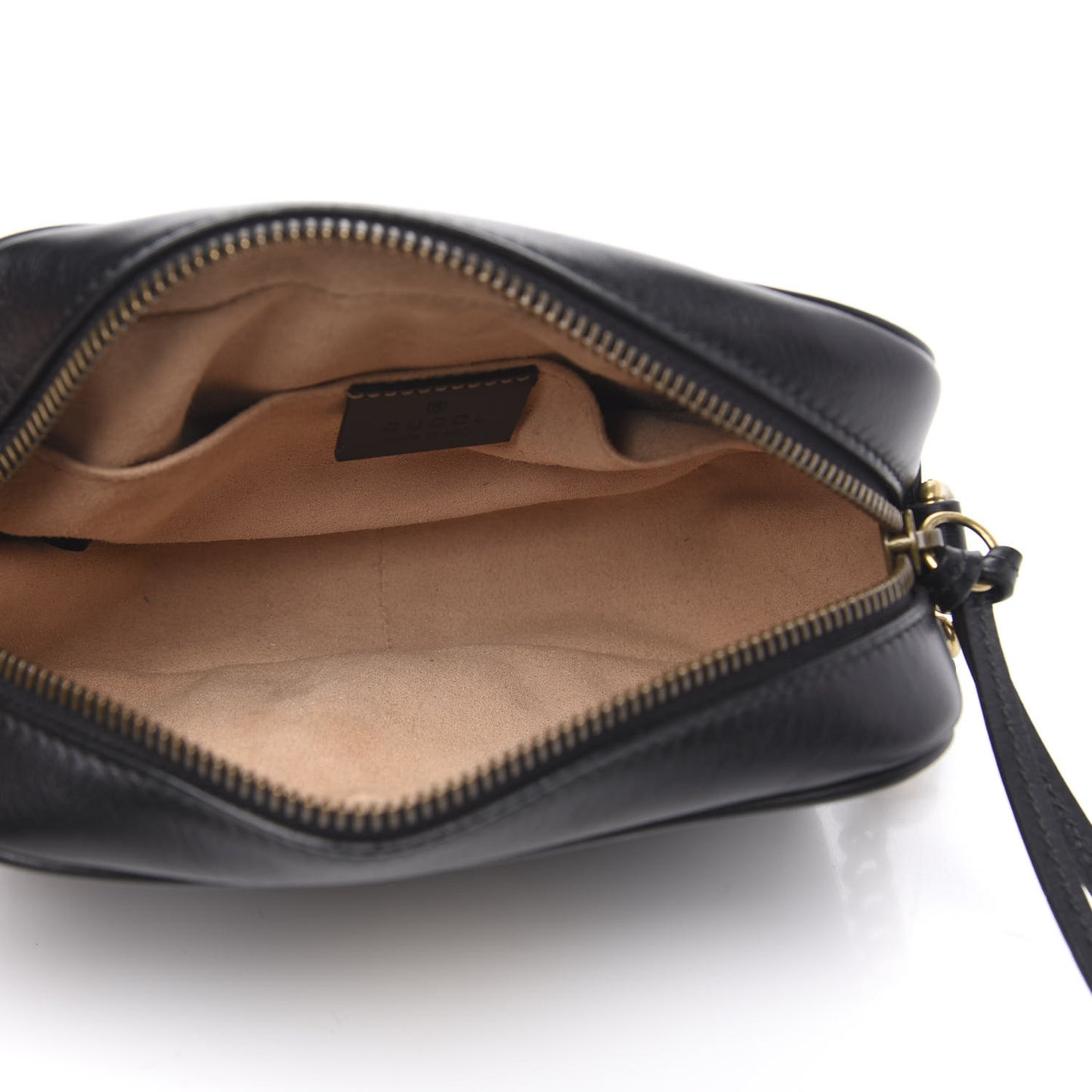 Calfskin Matelasse Mini GG Marmont Chain Shoulder Bag Black