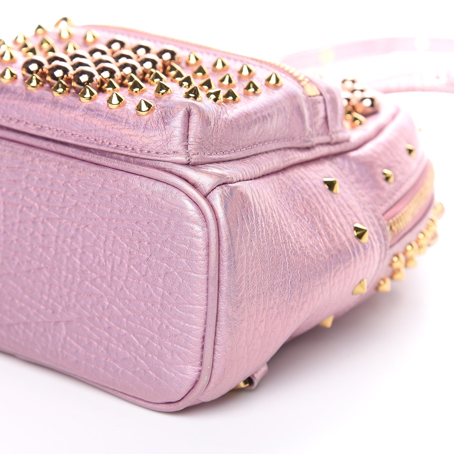 Calfskin Pearl Studs X-Mini Stark Bebe Boo Backpack Prism Pink