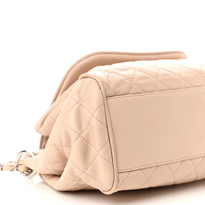 Chanel Caviar Quilted Timeless Accordion Flap Beige 10 of 11