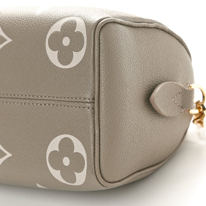 Louis Vuitton Empreinte Monogram Giant Speedy Bandouliere 20 Creme Beige 9 of 10