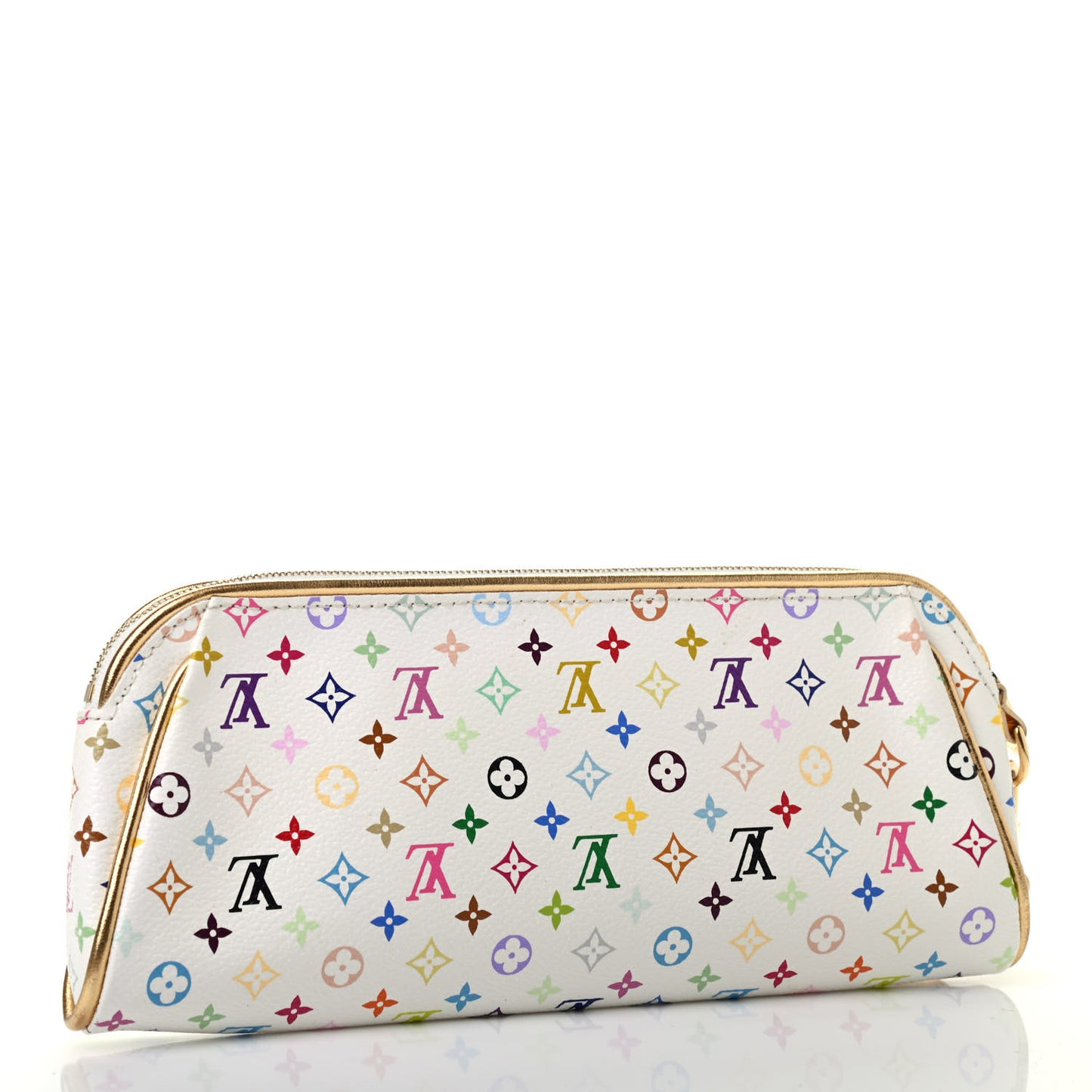 Monogram Multicolor Kate Clutch White