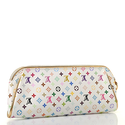 Louis Vuitton Monogram Multicolor Kate Clutch White 2 of 4