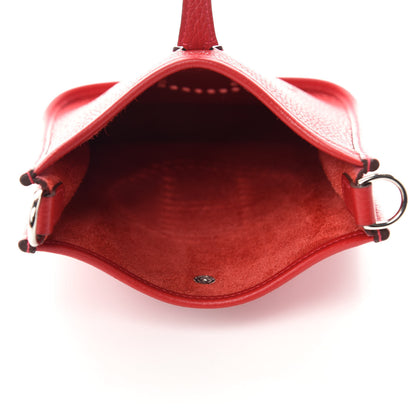 Hermes Taurillon Clemence Evelyne TPM Rouge Casaque 5 of 11