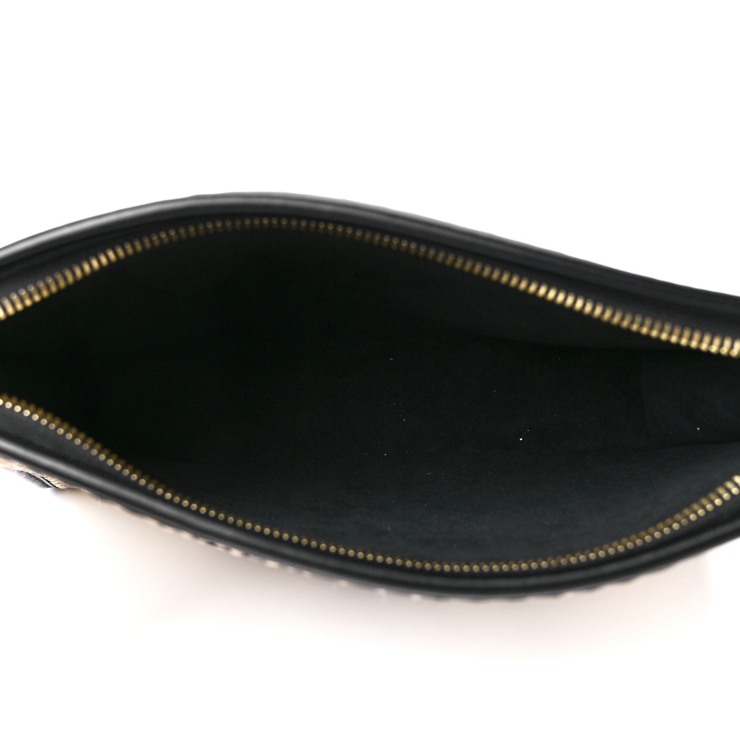Raffia Calfskin Monogram Giant Pouch