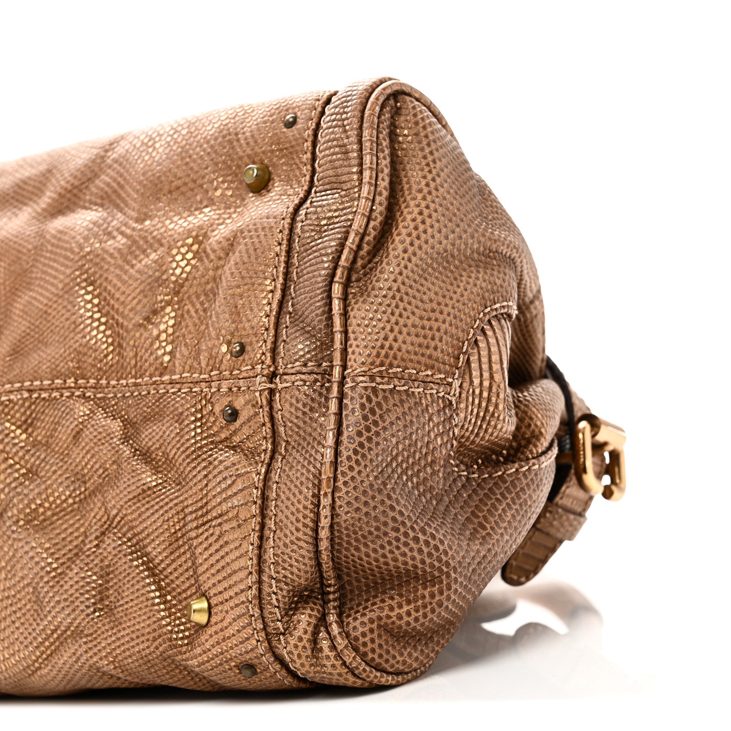 Chloe Lizard Medium Paddington Satchel Bronze 9 of 9