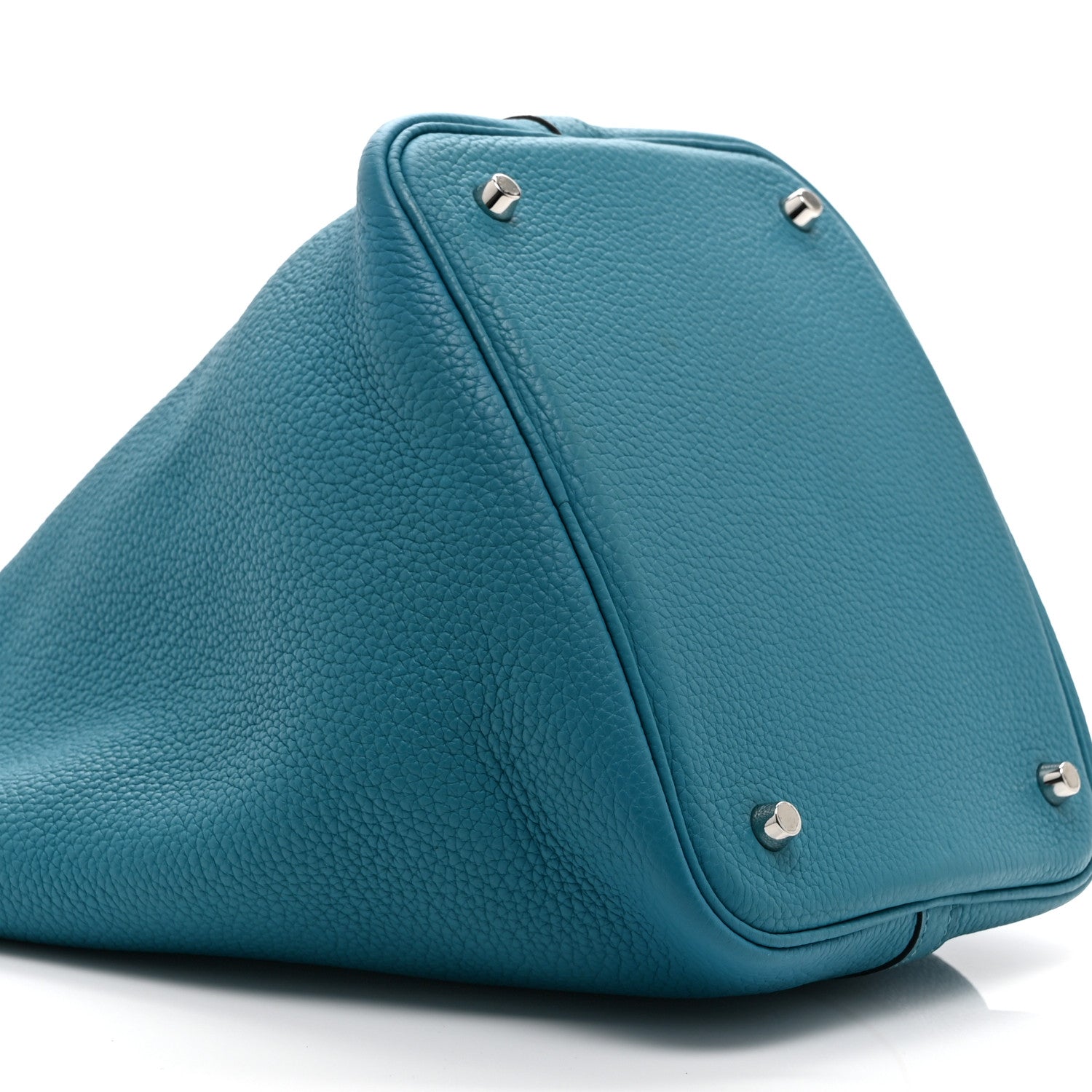 Hermes Taurillon Clemence Picotin Lock 22 MM Bleu Izmir 9 of 10