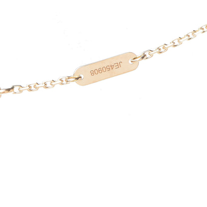 Van Cleef & Arpels 18K Yellow Gold Tiger Eye Lucky Alhambra Butterfly Pendant Necklace 7 of 8