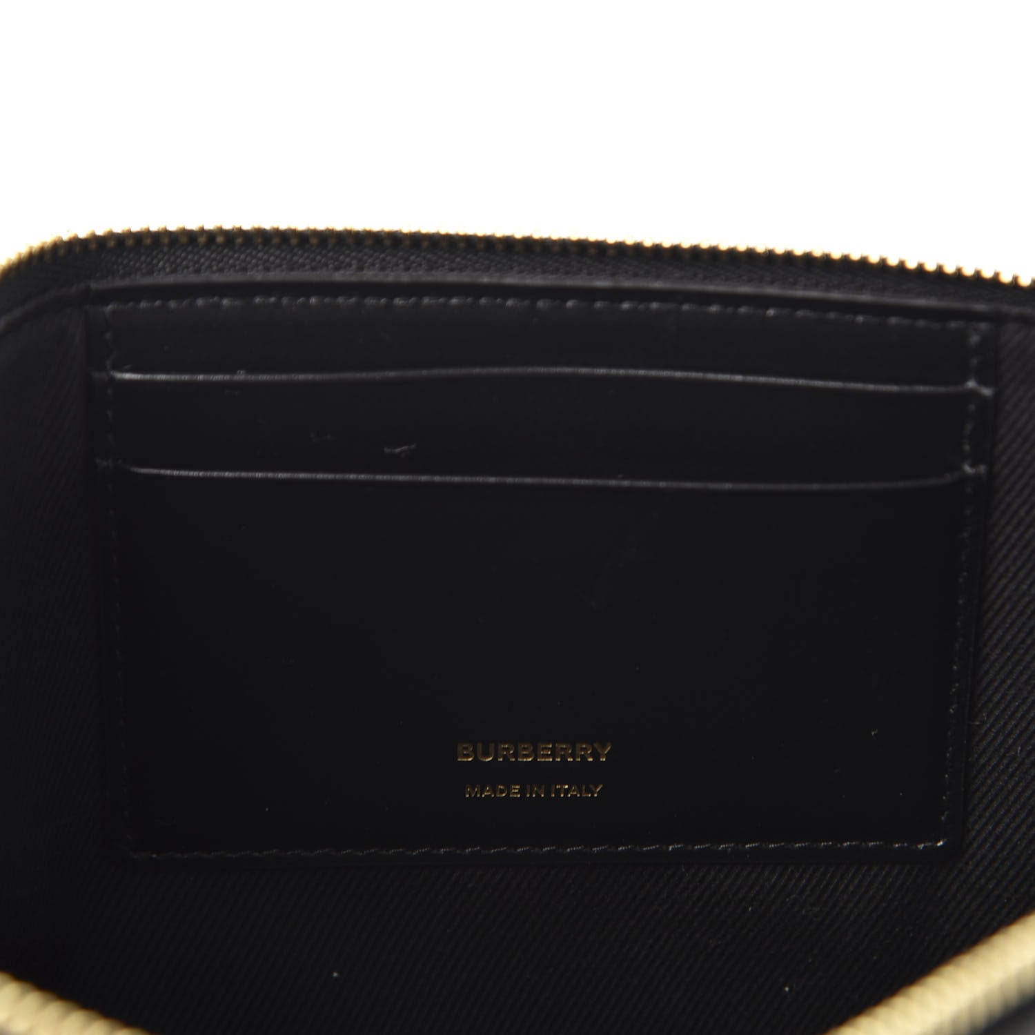 Burberry E-Canvas Monogram Stripe Zip Pouch Bridle Brown 7 of 8