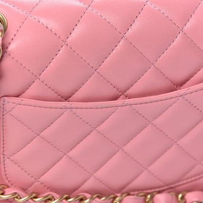 Chanel Lambskin Quilted Mini Rectangular Flap Pink 16 of 22