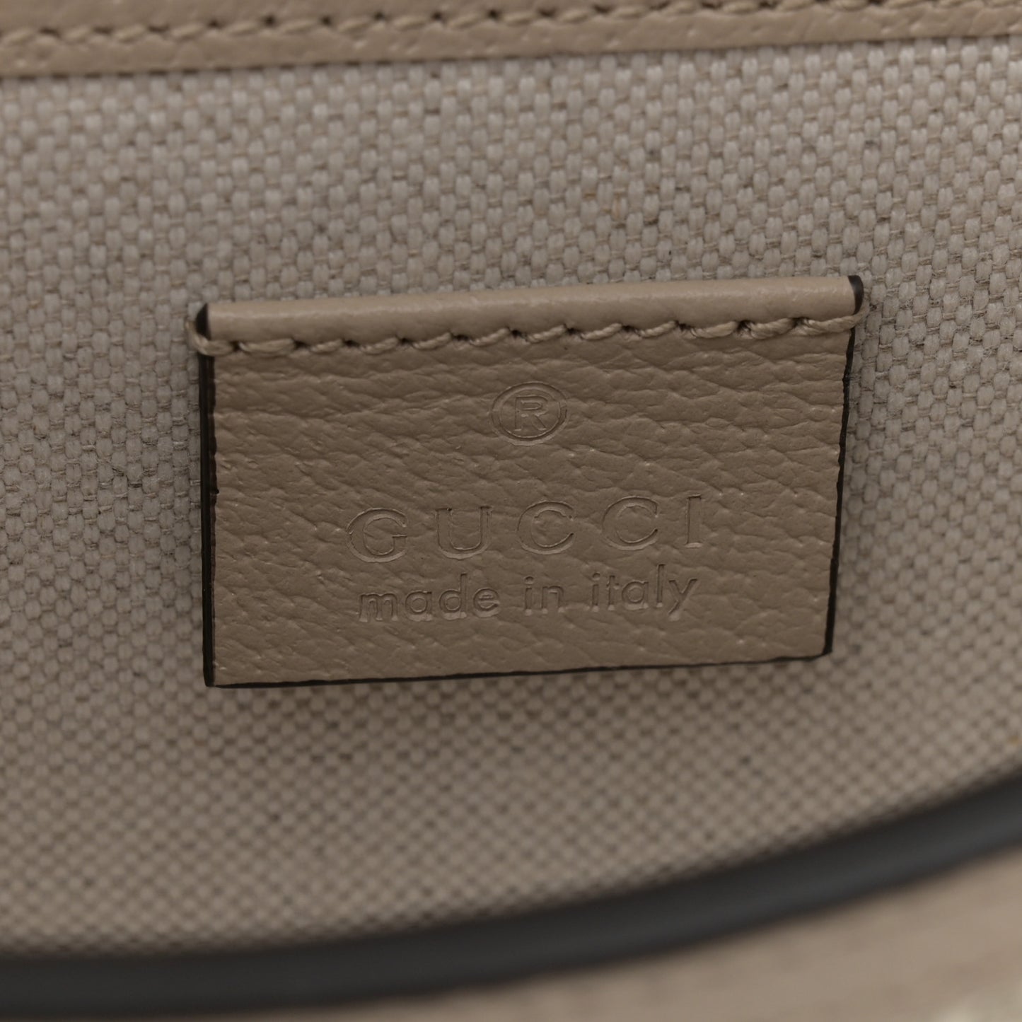 GG Supreme Monogram Textured Dollar Calfskin Mini Horsebit 1955 Shoulder Bag Beige Mystic White Oatmeal