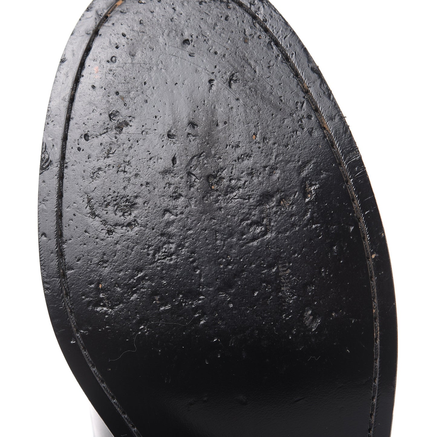 Smooth Calfskin Studded Boots 39 Black