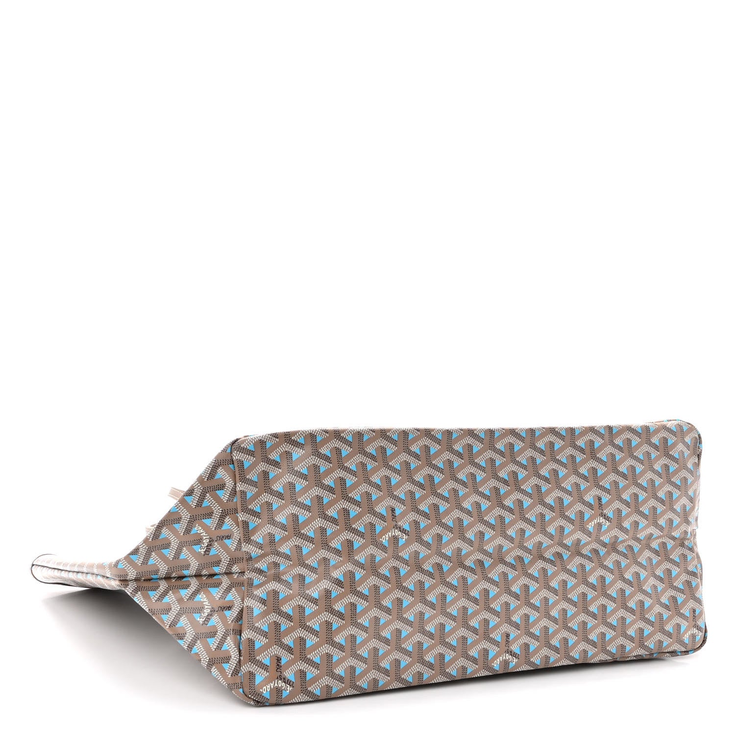 Goyard Goyardine Saint Louis Claire Voie GM Grege Turquoise 5 of 11