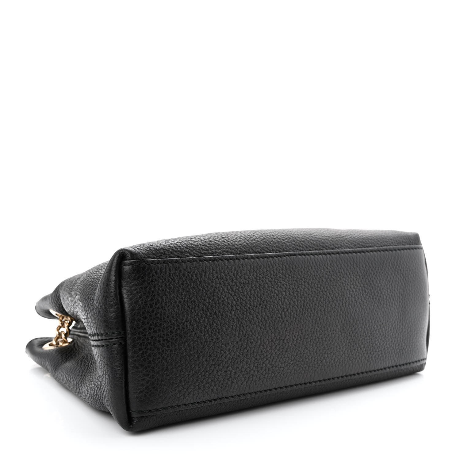 Gucci Pebbled Calfskin Small Soho Chain Shoulder Bag Black 4 of 13