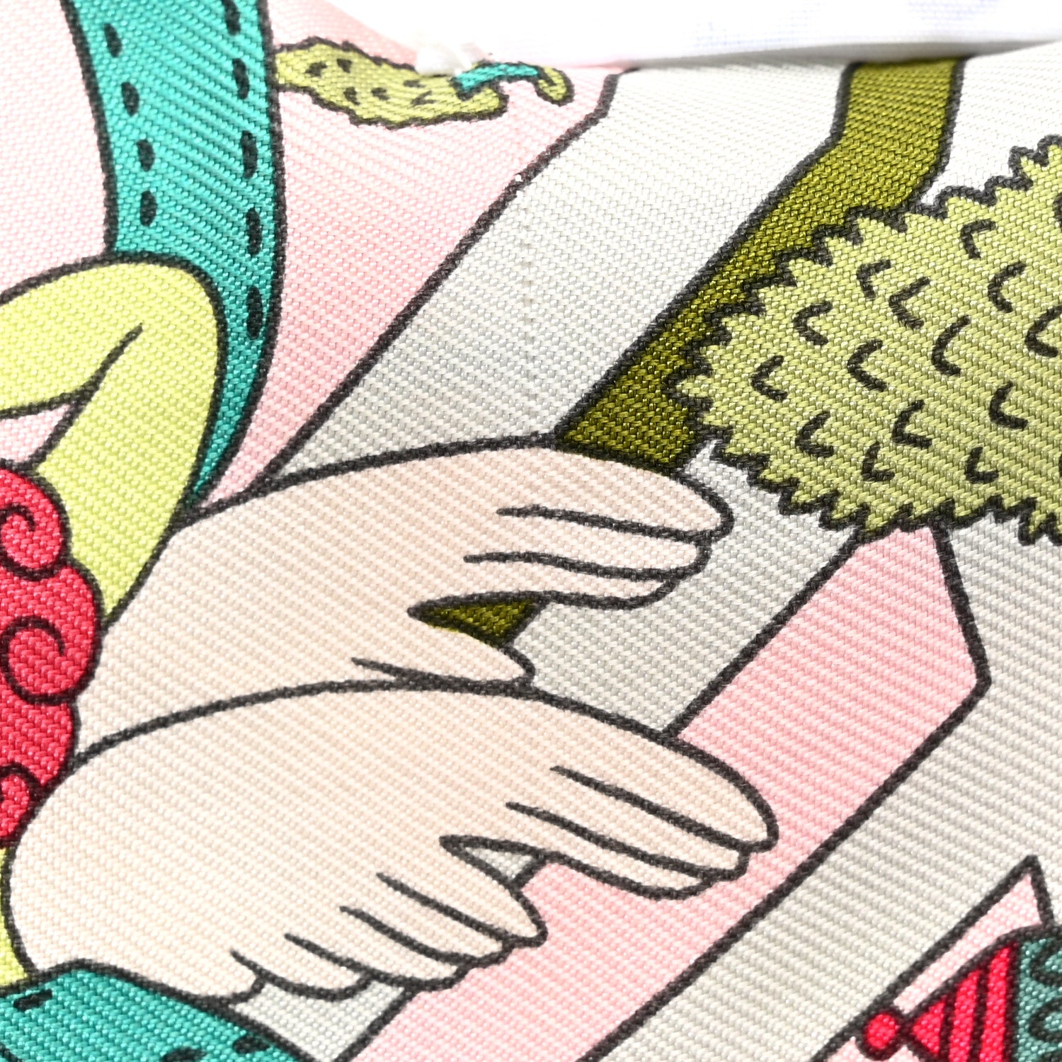 Hermes twilly pink green 5 of 7