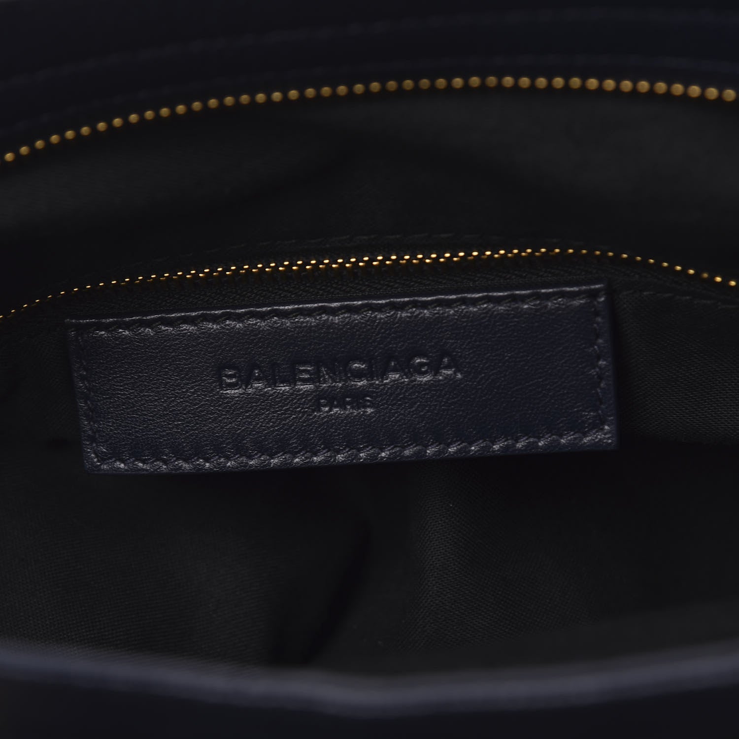 Balenciaga Chevre Gold Metallic Edge Hardware Velo Bleu Nuit Dark Sea 6 of 10