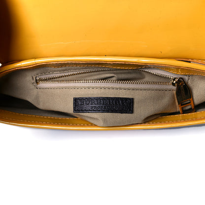 Burberry Patent Lilford Check Crossbody Bag Yellow 6 of 17