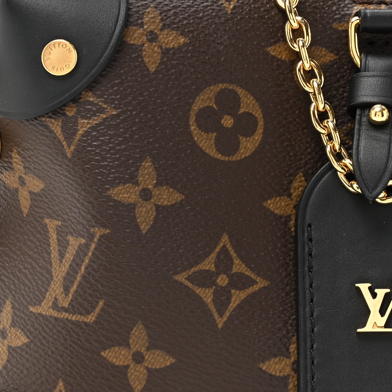 Louis Vuitton Monogram Petite Malle Souple Black 7 of 12
