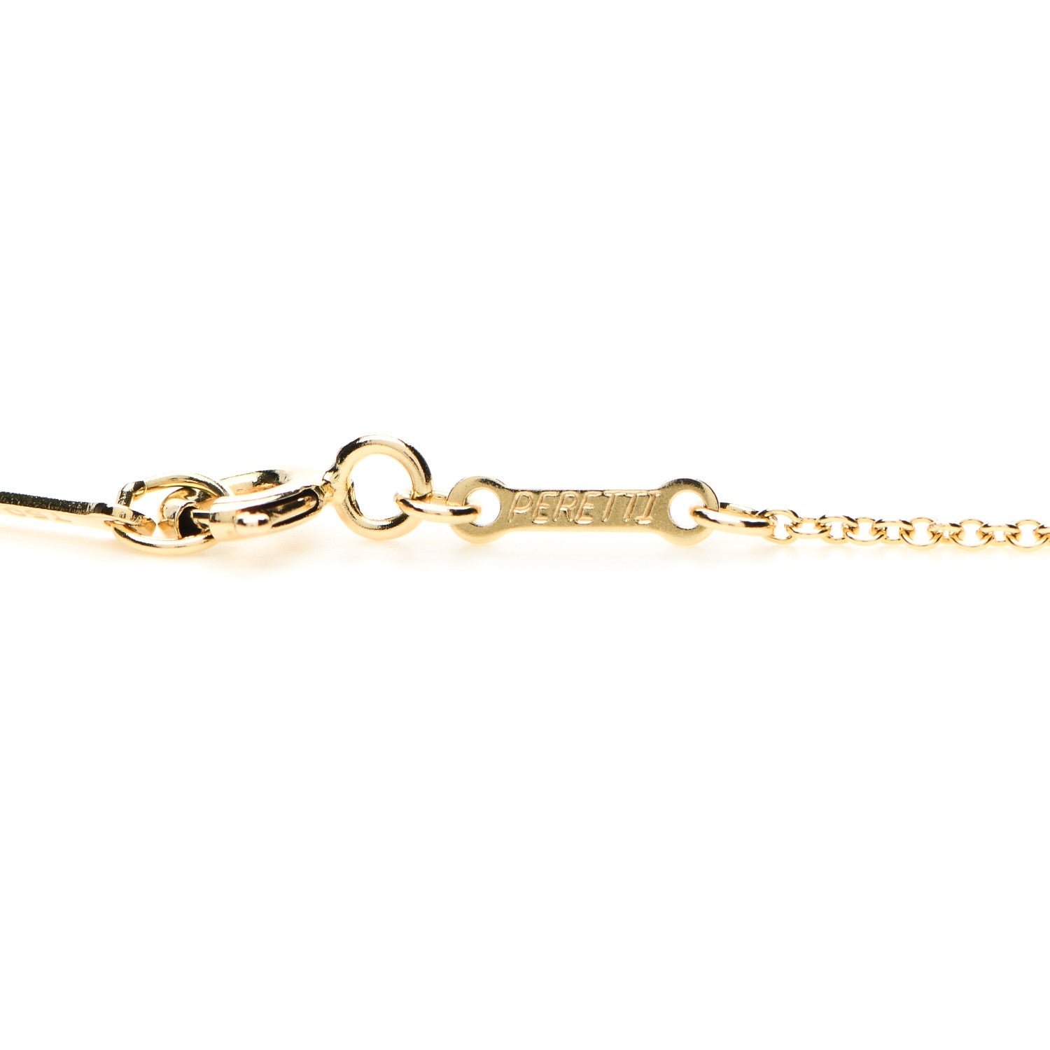 Tiffany 18K Yellow Gold Jade Elsa Peretti Eternal Circle Necklace 6 of 6