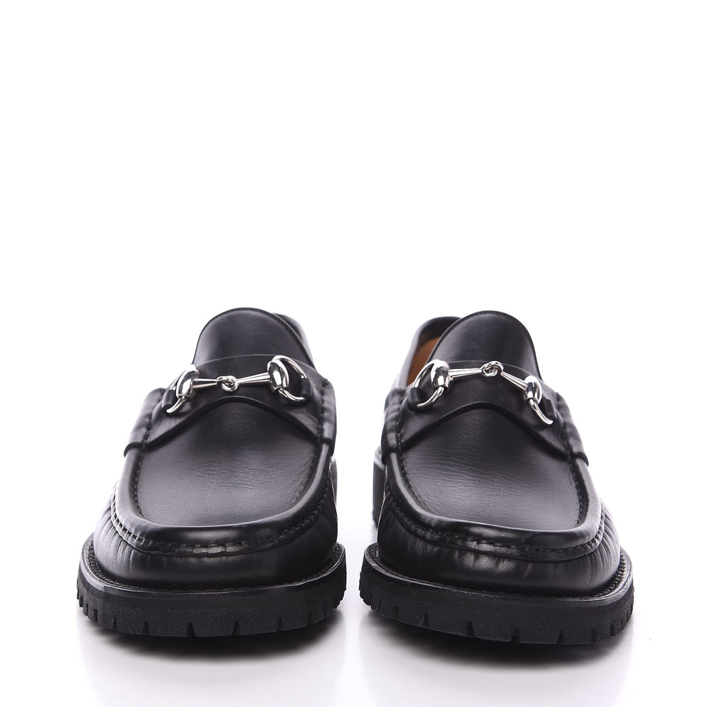 Laredo Calfskin Mens Horsebit Loafers 7 Black