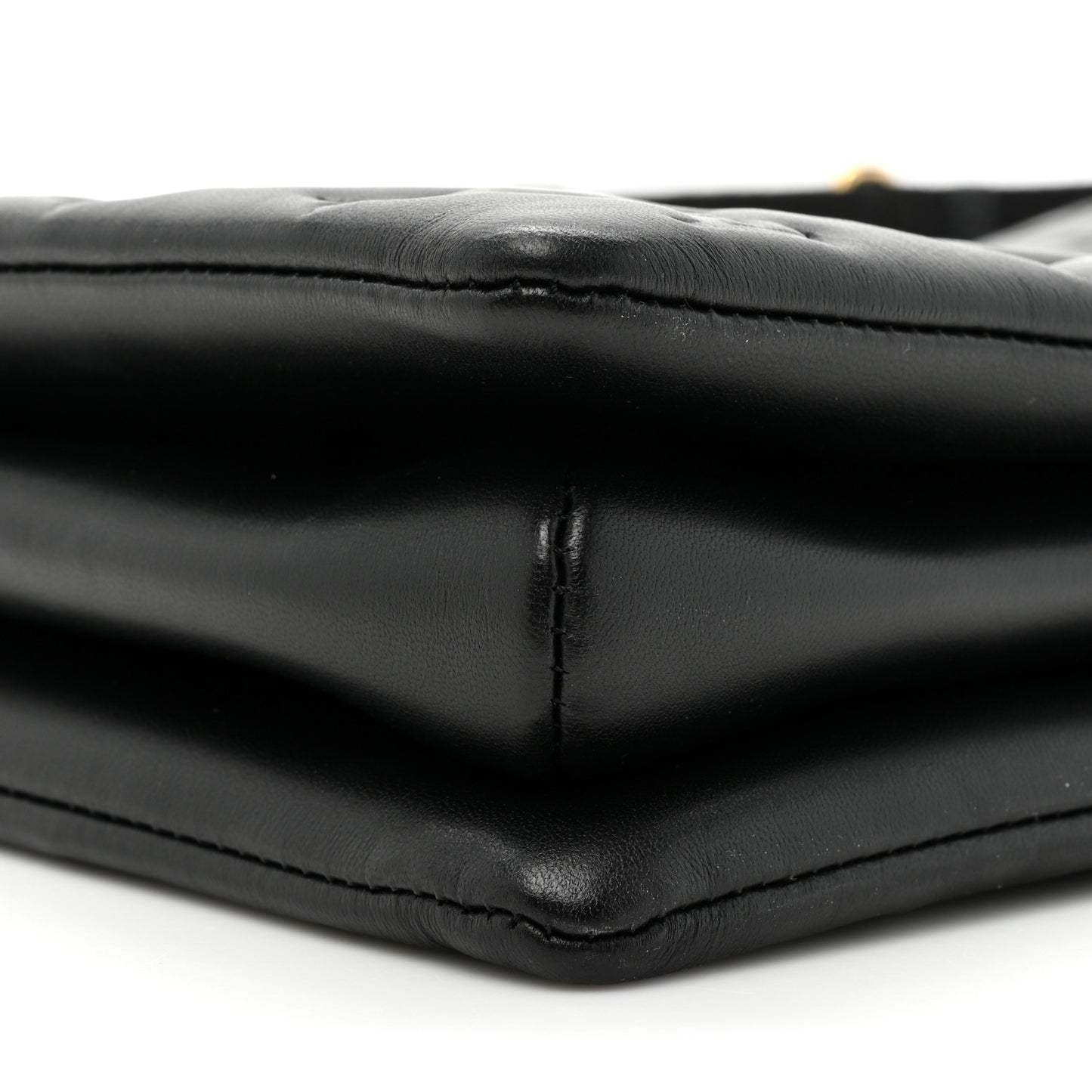 Lambskin Embossed Monogram Coussin MM Black