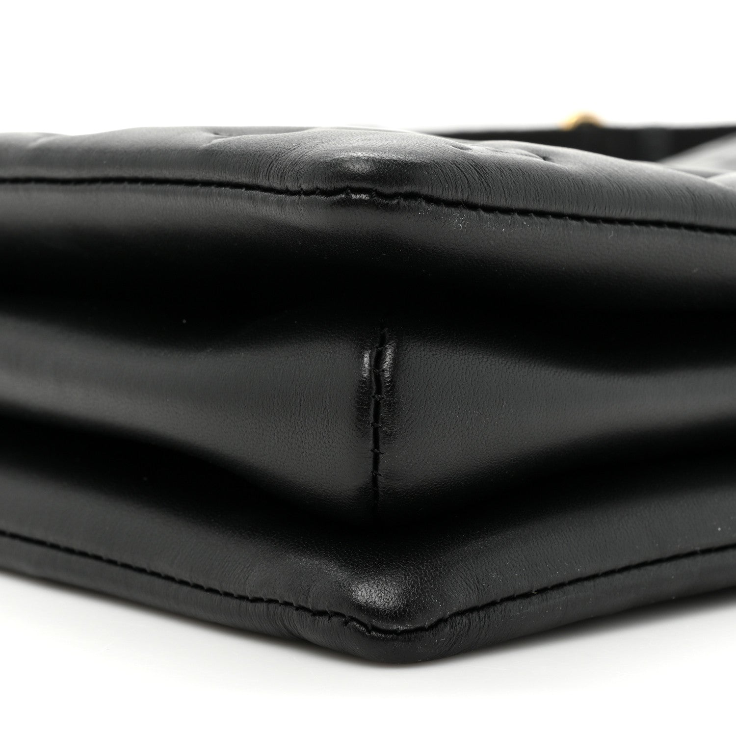 Louis Vuitton Lambskin Embossed Monogram Coussin MM Black 10 of 11