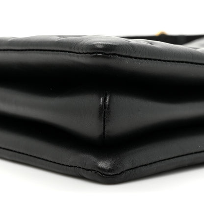 Louis Vuitton Lambskin Embossed Monogram Coussin MM Black 10 of 11