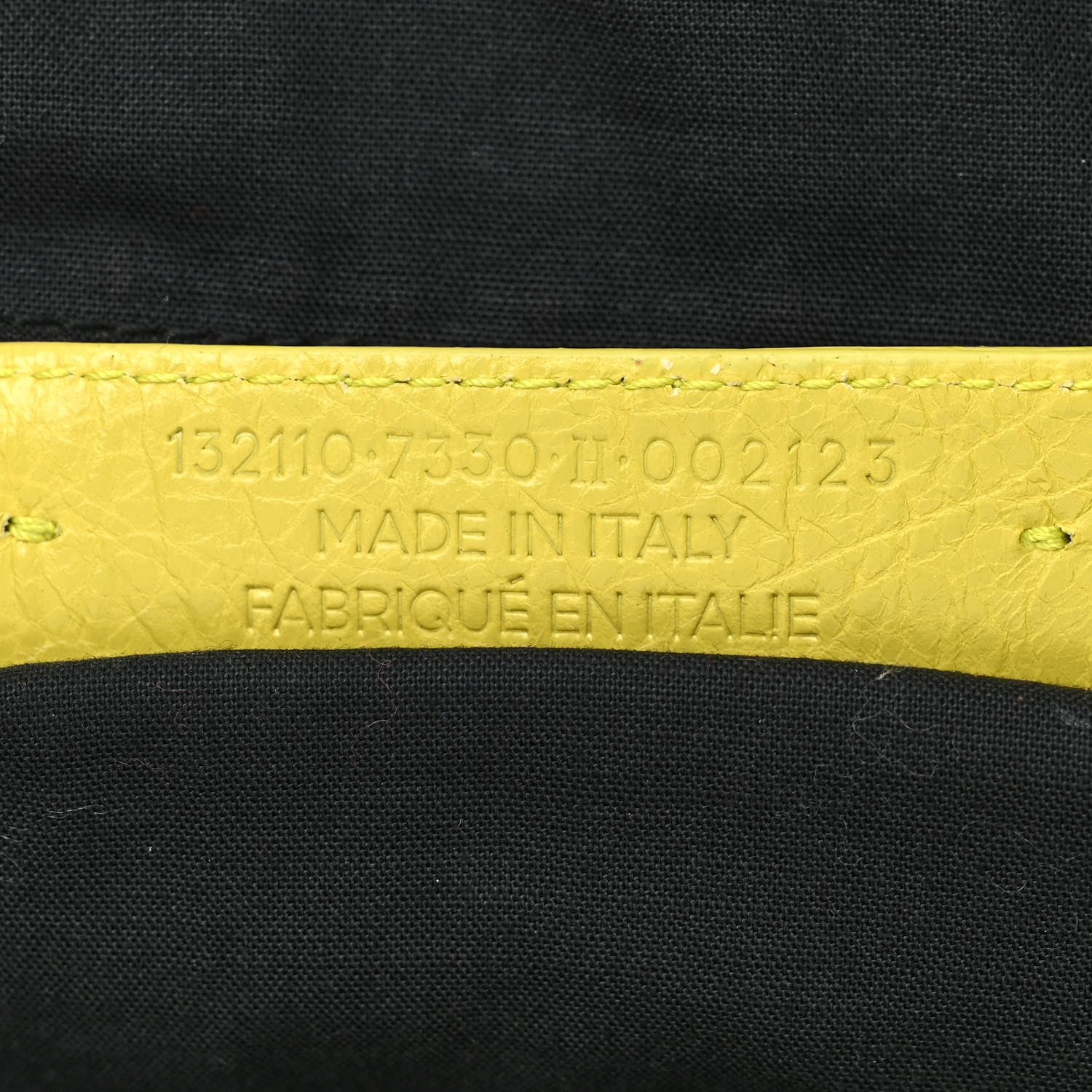 Balenciaga Agneau Classic Hardware Work Jaune Poussin 7 of 12