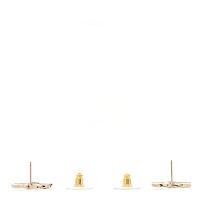 Chanel Metal Twisted CC Earrings Gold 3 of 5