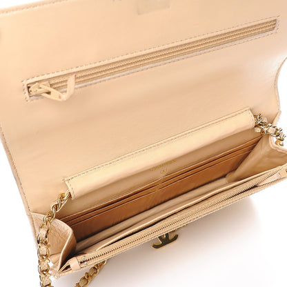 Chanel Caviar Wallet on Chain WOC Beige 5 of 10