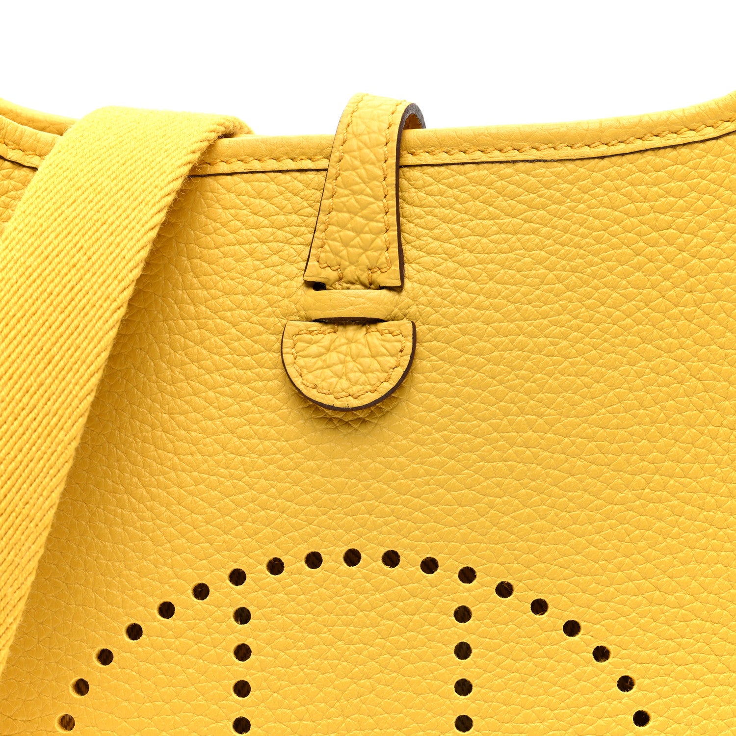 Hermes Taurillon Clemence Evelyne TPM Jaune Ambre 8 of 10