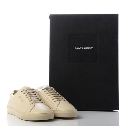 Saint Laurent Calfskin Andy Low Top Sneakers 36 Dark Coquille 9 of 11