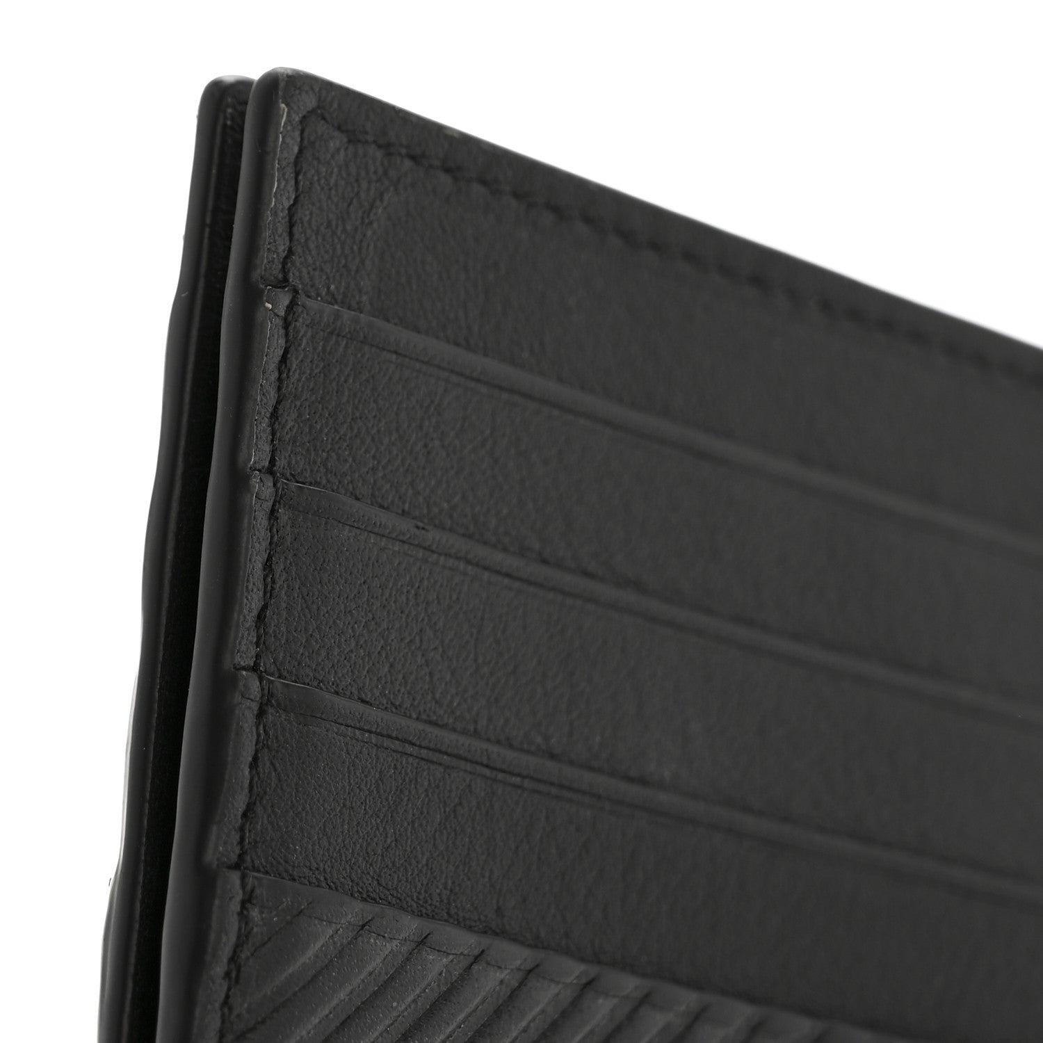 Loewe Textured Calfskin Plain Cardholder Black 8 of 9