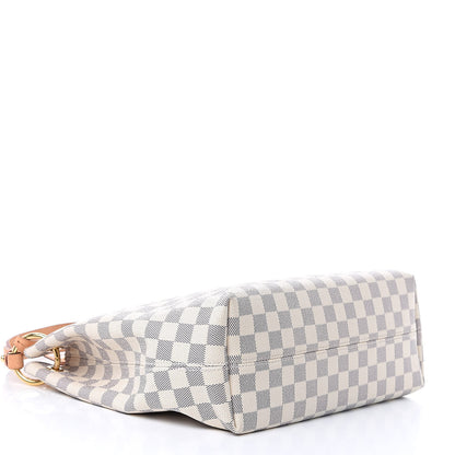 Louis Vuitton Damier Azur Graceful PM Rose Ballerine 4 of 14