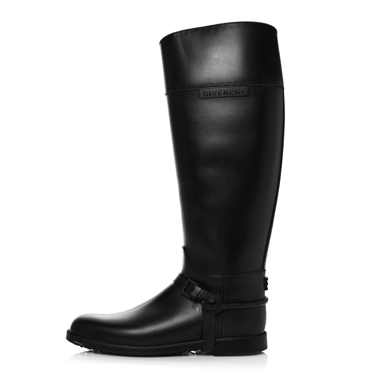 Givenchy PVC Chain Strap Rain Boots 40 Black 1 of 7