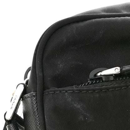 Prada Re-Nylon Vela Saffiano Pocket Double Zip Shoulder Bag Black 10 of 10