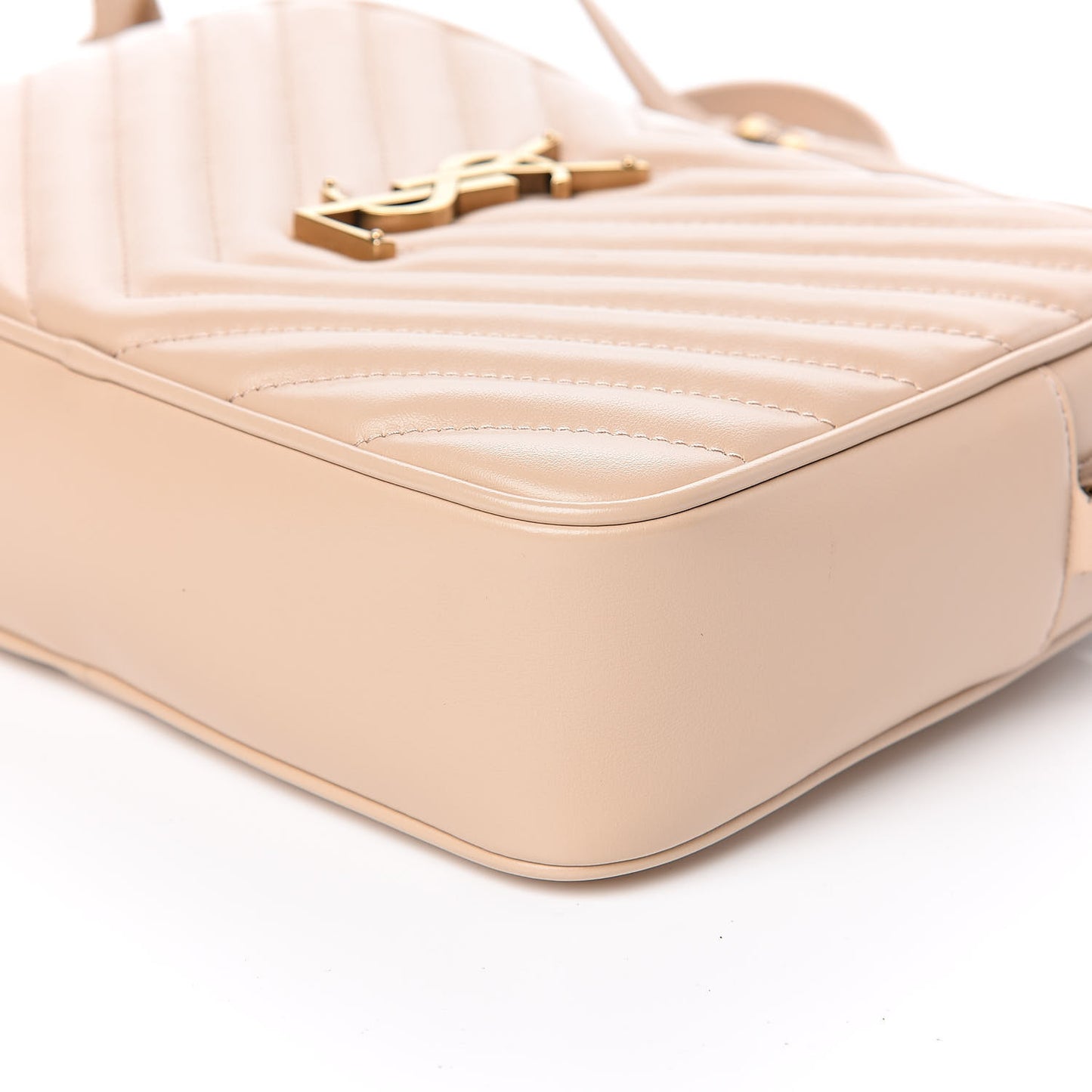Calfskin Matelasse Monogram Lou Camera Bag Nude Powder