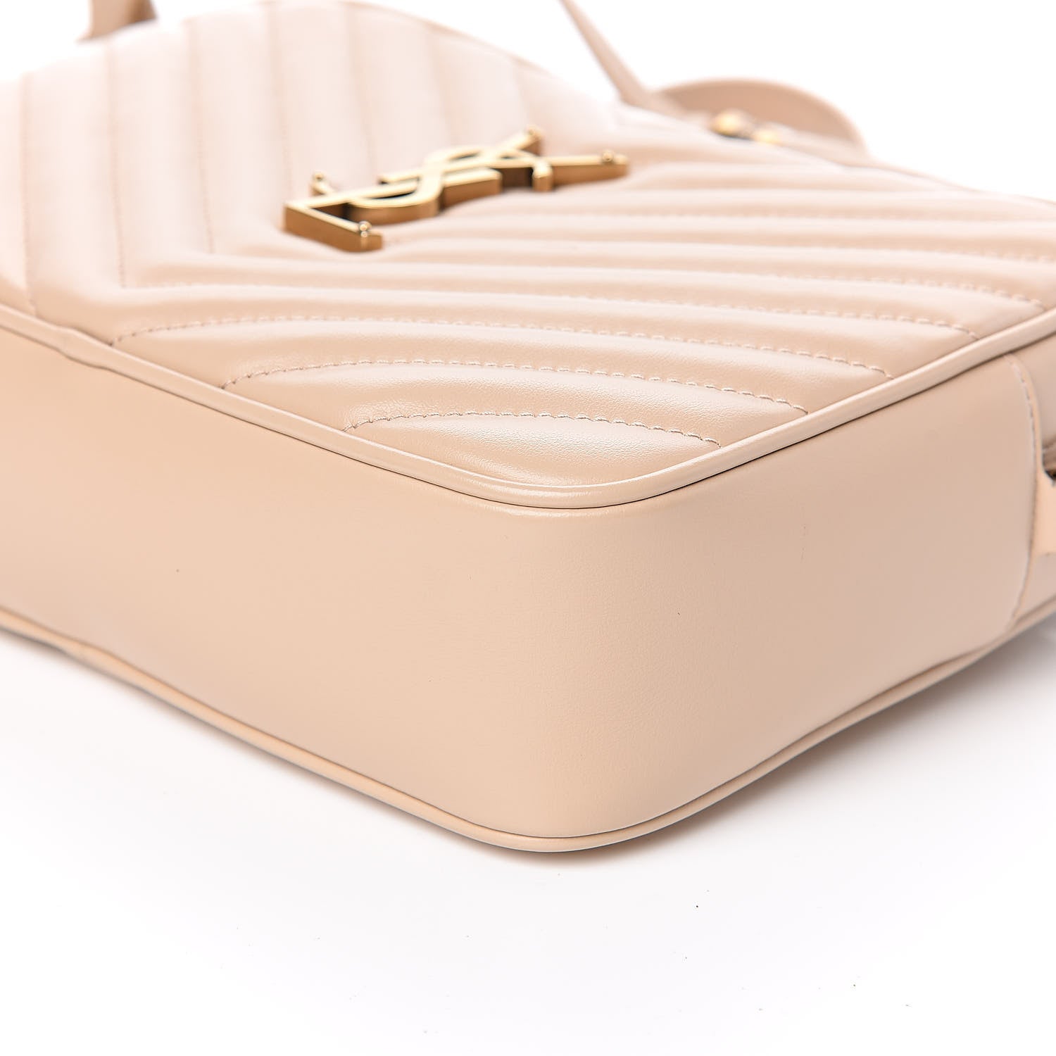 Saint Laurent Calfskin Matelasse Monogram Lou Camera Bag Nude Powder 9 of 10