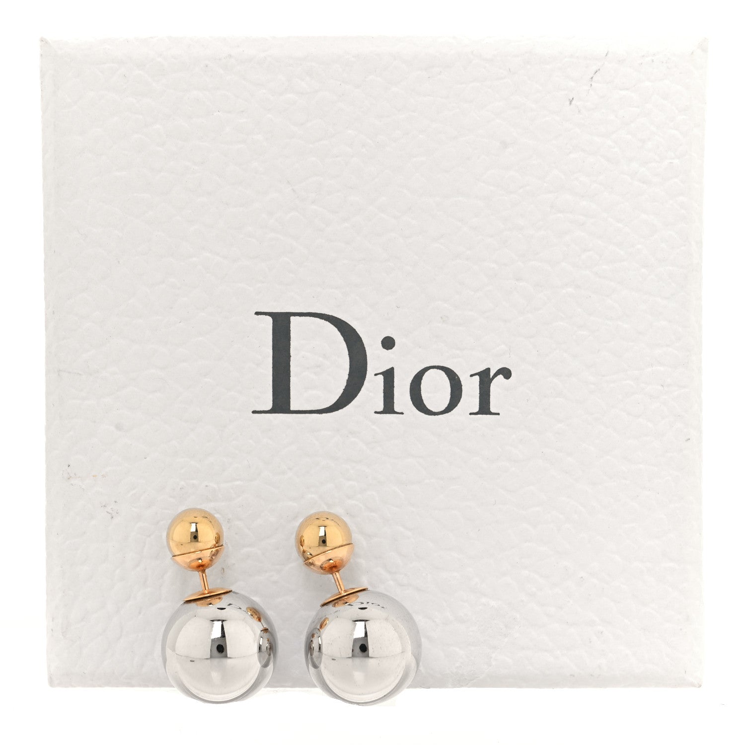 Christian Dior Mise En Dior Tribal Earrings Silver Gold 5 of 5