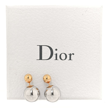 Christian Dior Mise En Dior Tribal Earrings Silver Gold 5 of 5