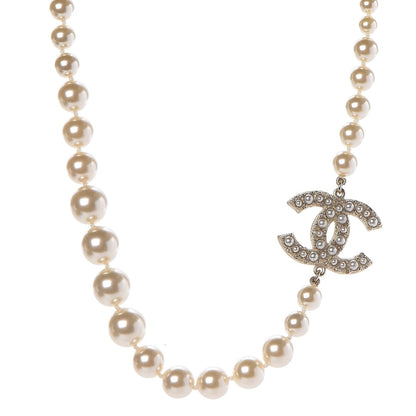 Chanel Graduated Pearl CC Short Necklace Gold 1 of 7