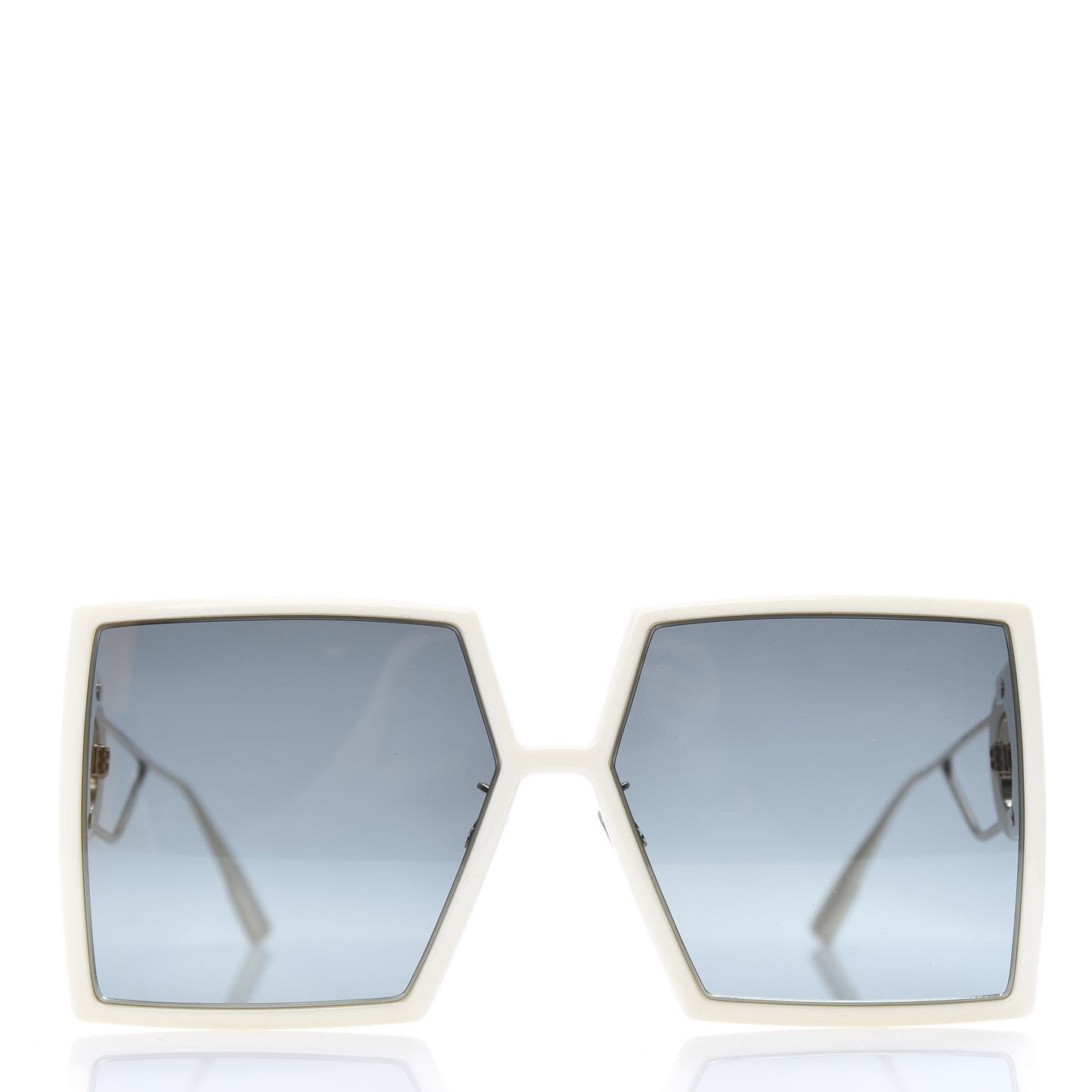 Square 30 Montaigne Sunglasses White