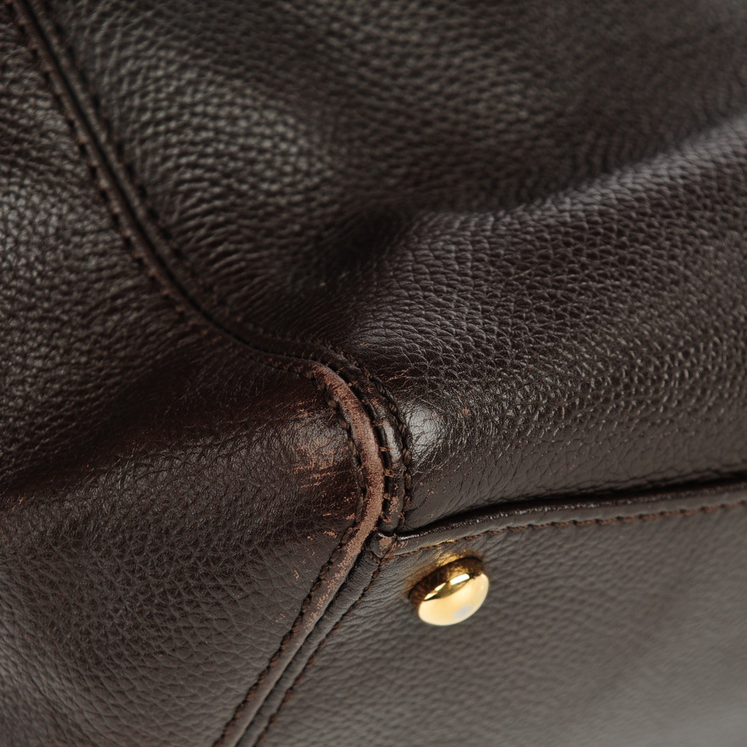 Chanel Calfskin Cerf Executive Shopper Tote Brown 2 of 13