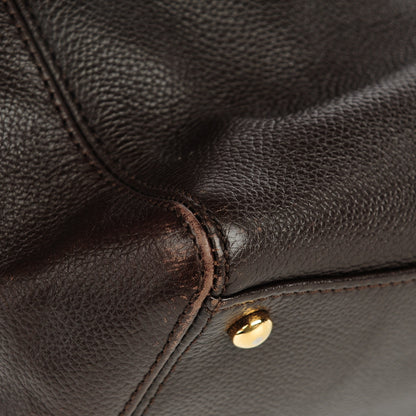 Chanel Calfskin Cerf Executive Shopper Tote Brown 2 of 13