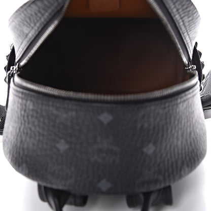 MCM Visetos Small Side Stud Stark Backpack Black 5 of 13